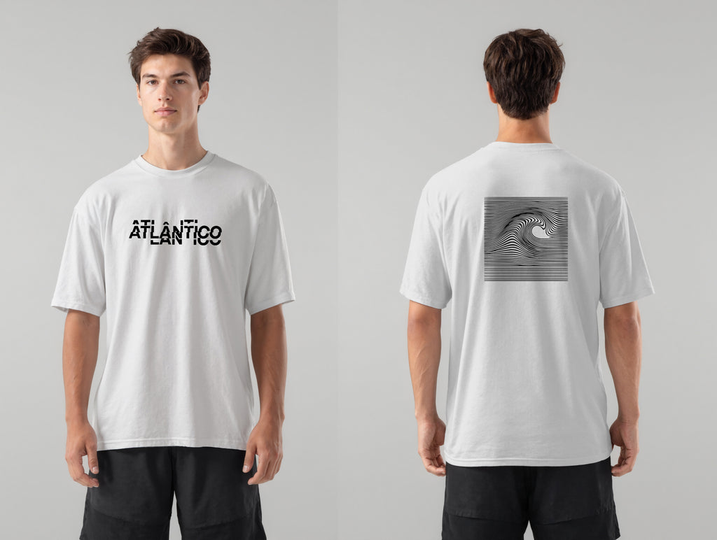 Atlântico Geometric Wave Oversized T-Shirt