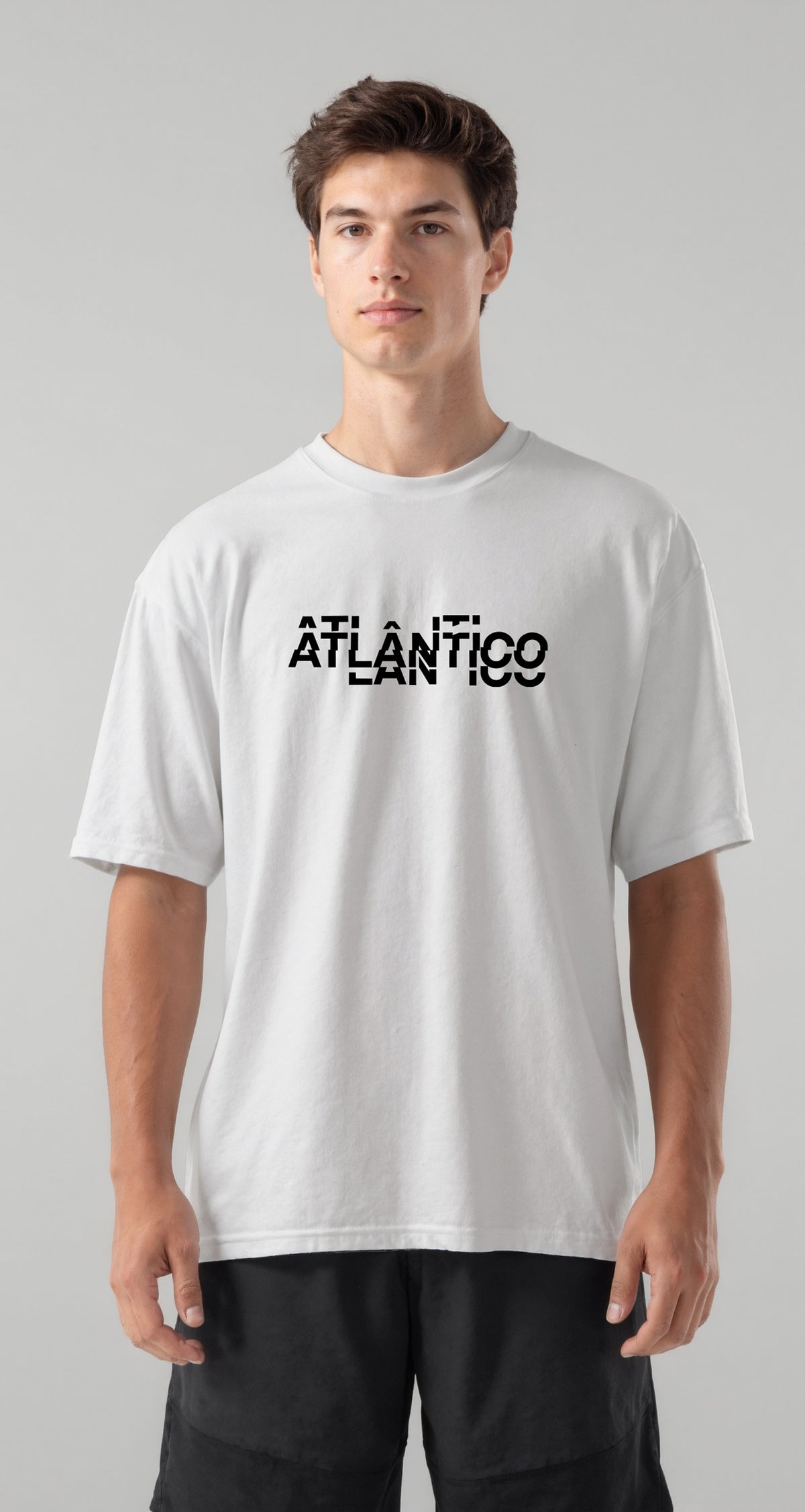 Atlântico Geometric Wave Oversized T-Shirt
