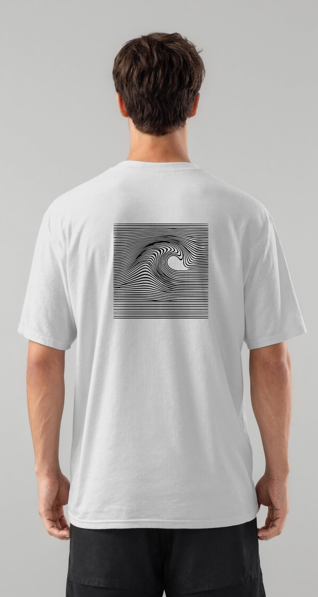 Atlântico Geometric Wave Oversized T-Shirt