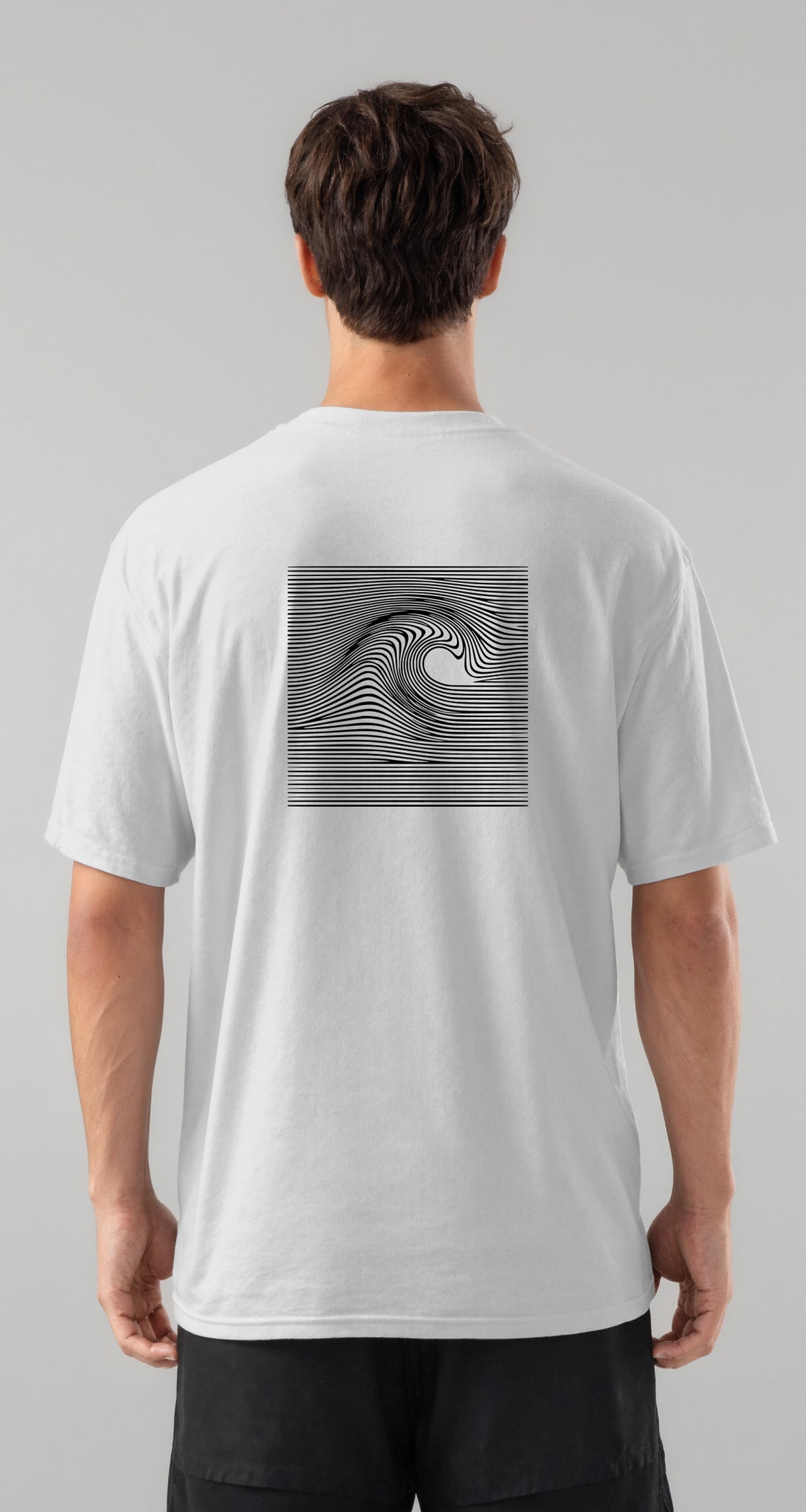 Atlântico Geometric Wave Oversized T-Shirt