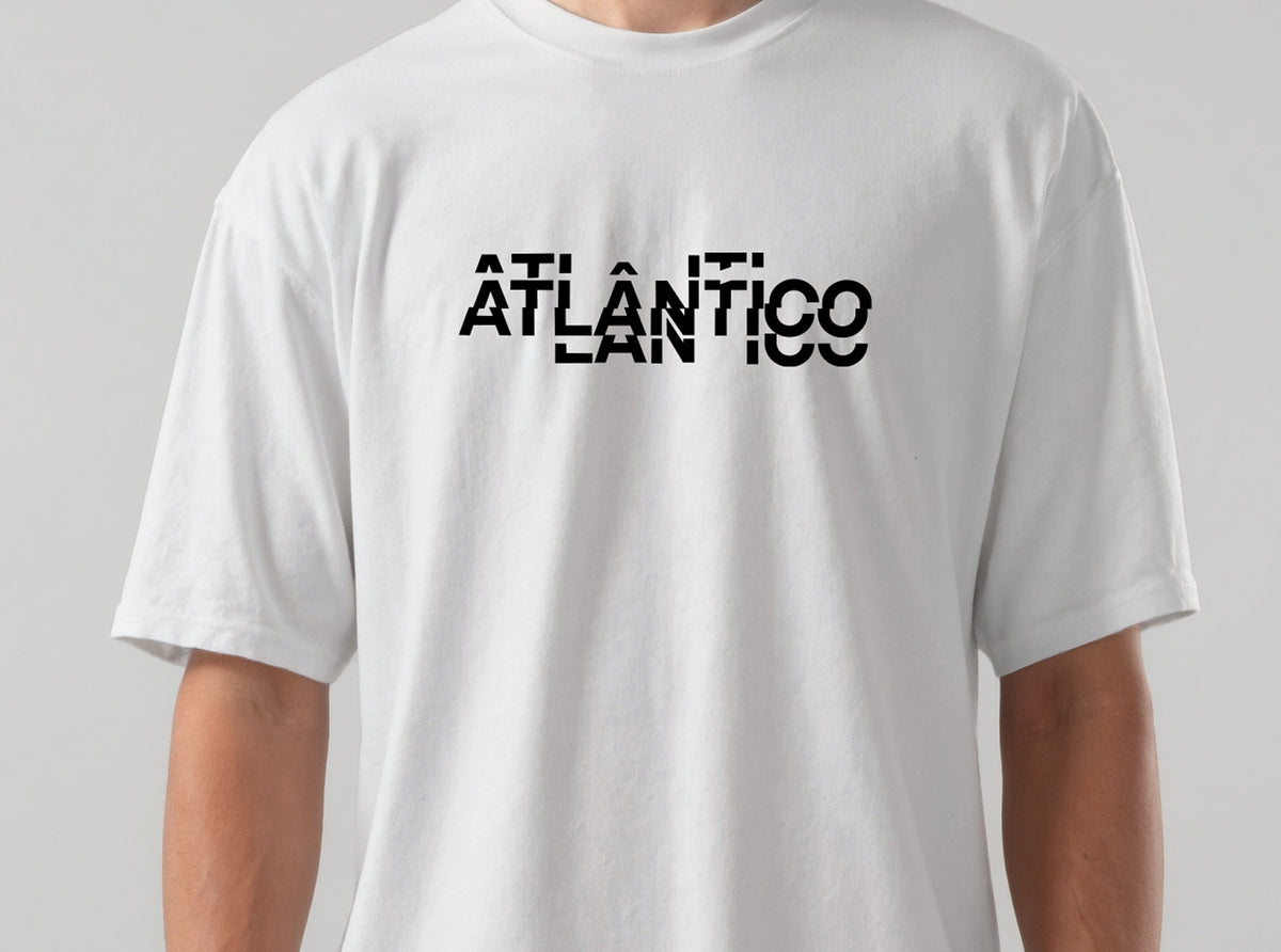 Atlântico Geometric Wave Oversized T-Shirt