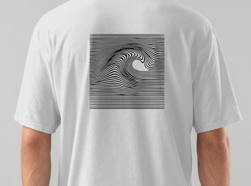 Atlântico Geometric Wave Oversized T-Shirt