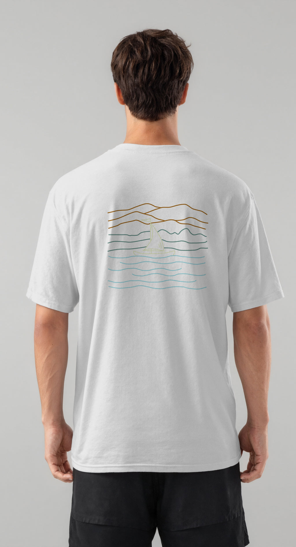 Little Boat. Drawing T-shirt