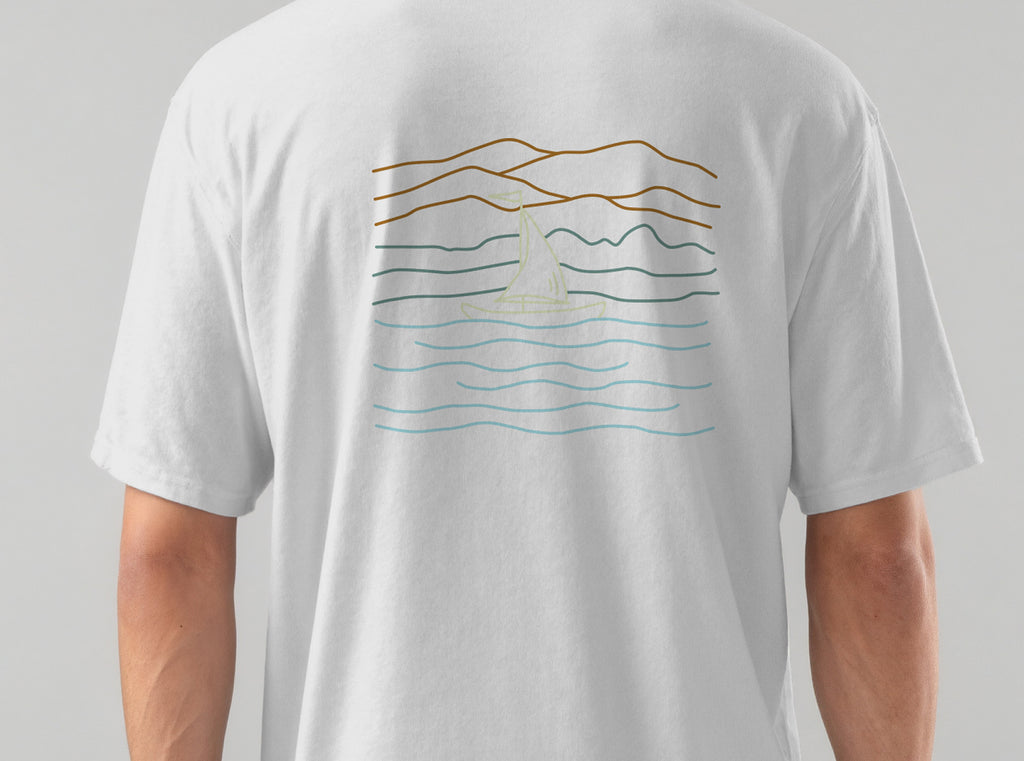 Little Boat. Drawing T-shirt