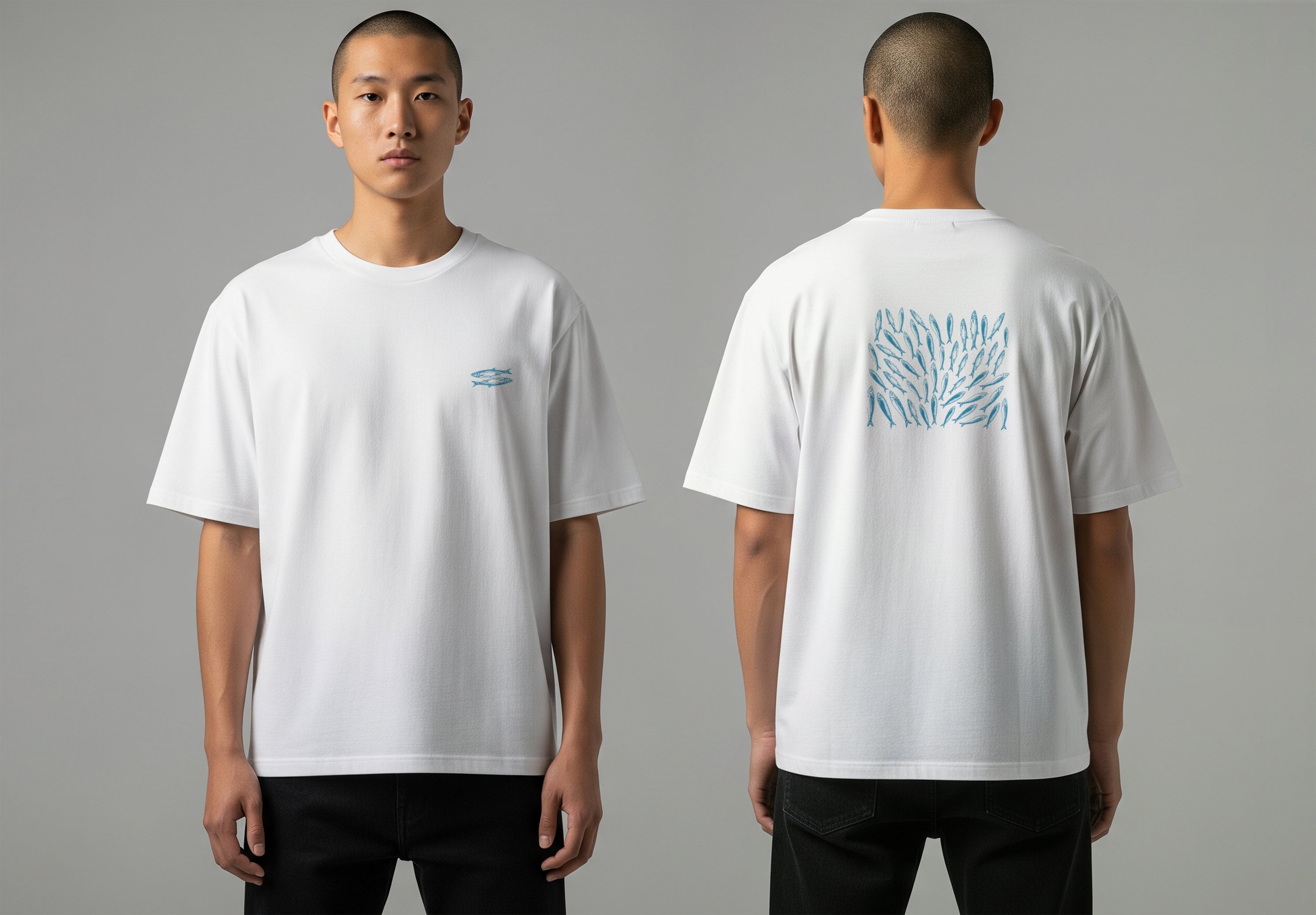 Sardines Heavyweight Oversized T-Shirt