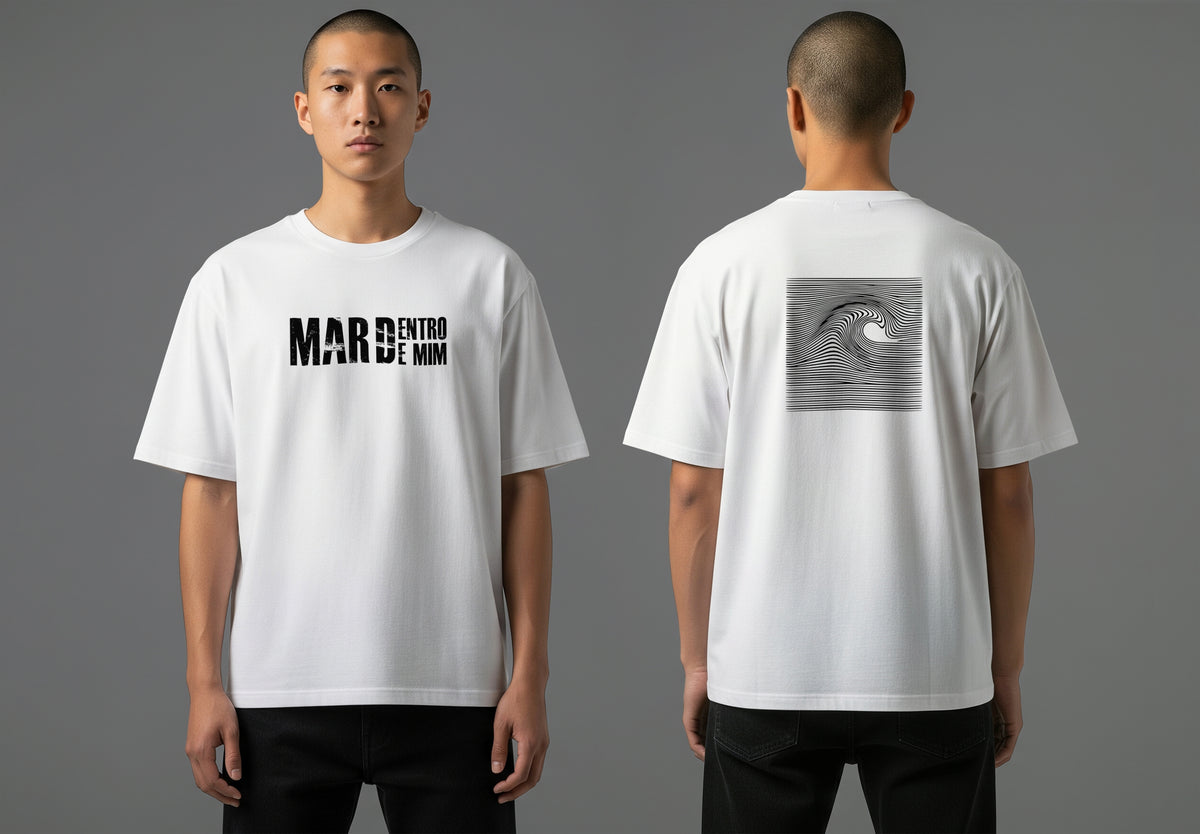 Mar Dentro De Mim Vintage Illustration T-Shirt